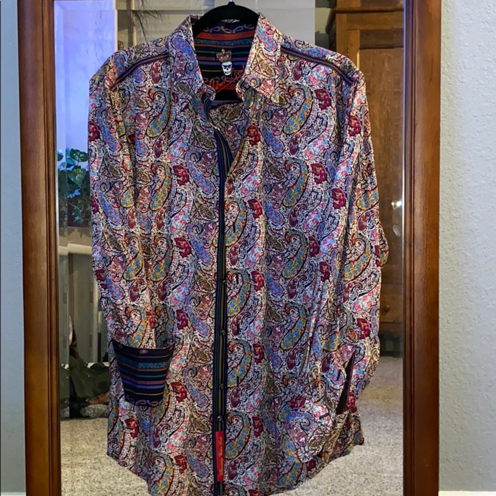 Robert Graham floral long-sleeved shirt